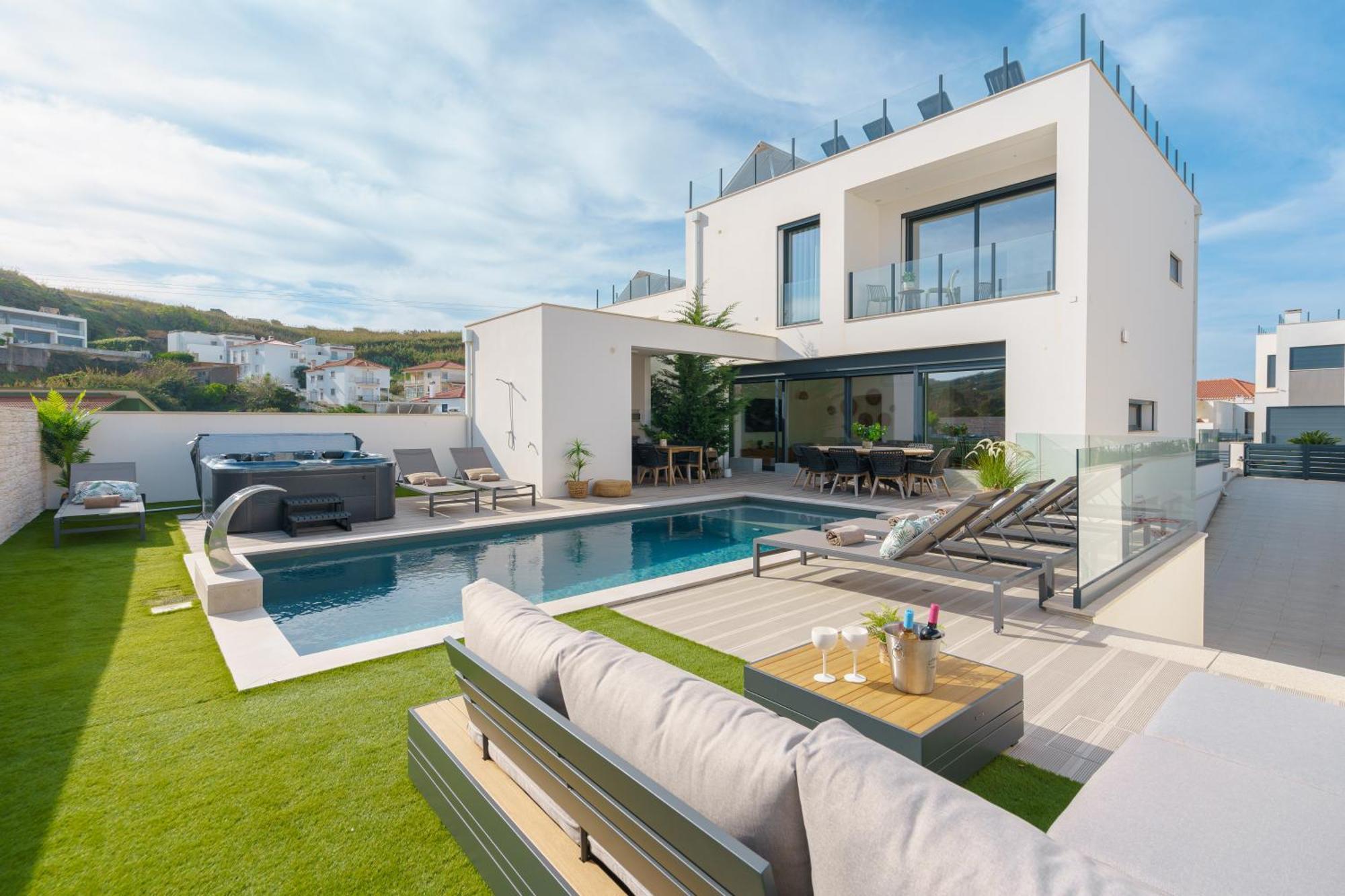 Paradise Villa, Luxury Villa Near The Beach Ribamar  Экстерьер фото